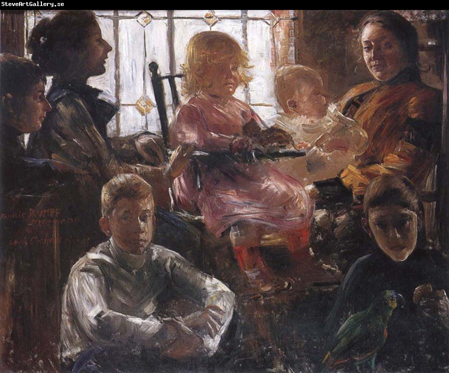 Lovis Corinth The Family of the Painter Fritz Rumpf